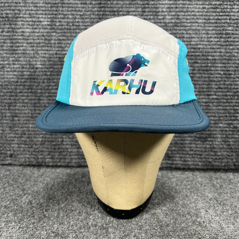 KARHU Running Hat Womens Strap Back Adjustable Blue White Outdoor Active
